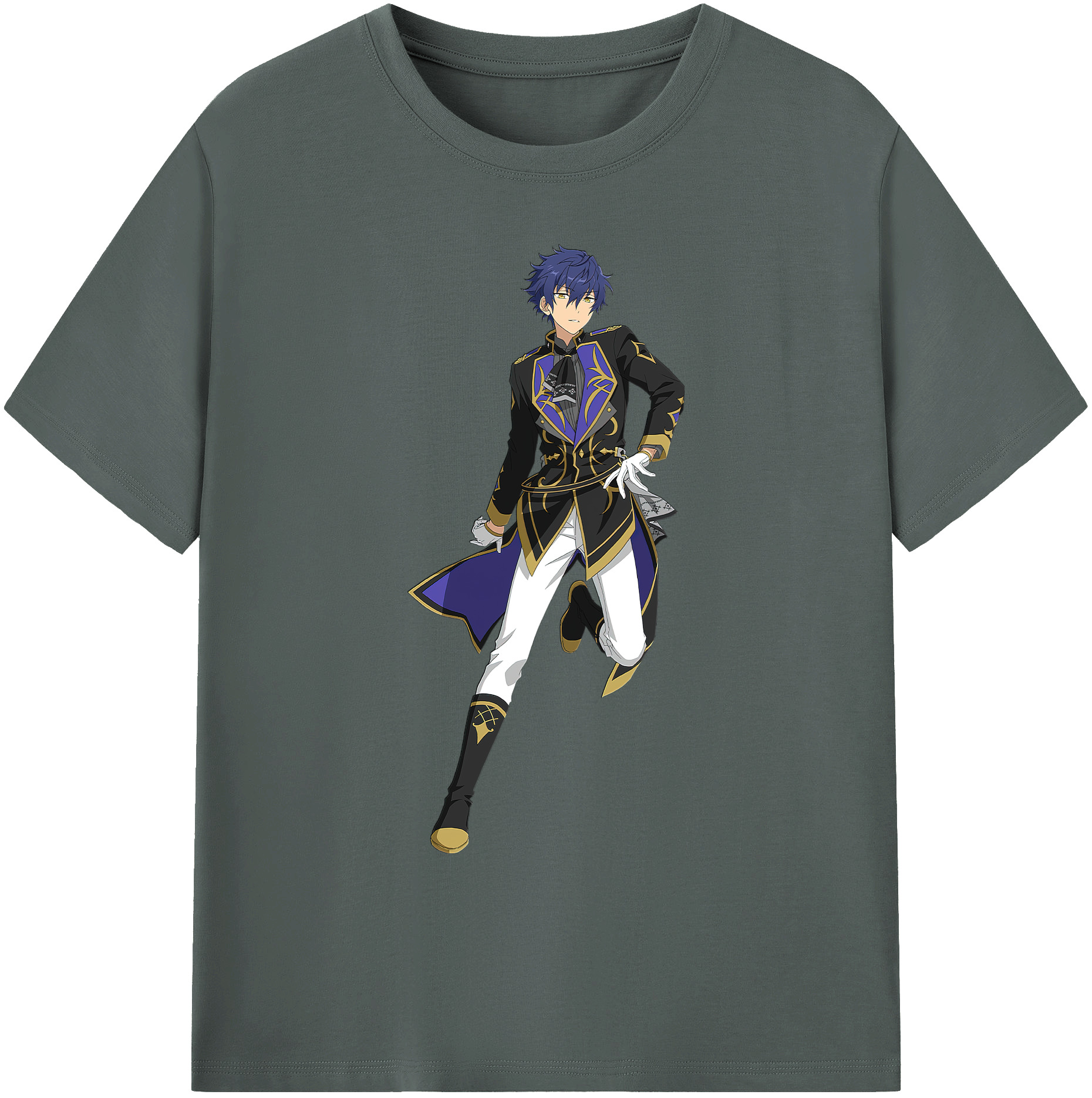 （画像用） あんさんぶるスターズ! Ensemble Stars 綿100％ メンズ半袖Tシャツ｜肌触りやわらか＆通気性